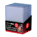 3" x 4" Clear Thick 75PT Toploader® (25 stk)