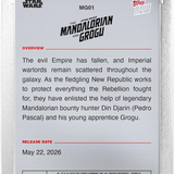 Star Wars Topps Now The Mandalorian and Grogu 2026