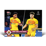 Lamine Yamal & Pau Cubarsi Topps Now UCL 2023-24 #114 (rookie)