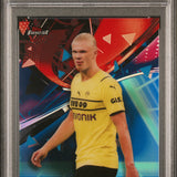 Erling Haaland - Topps Finest 2021-22 Blue Vaporwave /99 - PSA 10